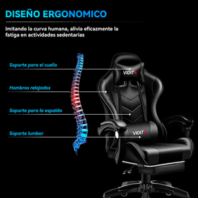 Silla Gamer Vidita Gx2000 Ergonómica Presidencial Reclinable