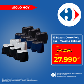 12 Bóxers Corto, Polo Sur, Máxima Calidad. Precio Mayorista