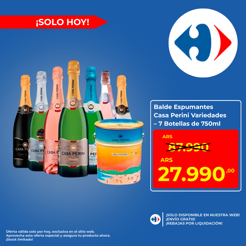 Balde Espumantes Casa Perini Variedades – 7 Botellas de 750ml