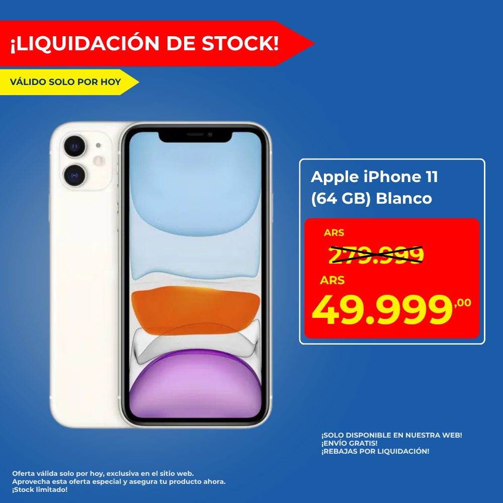 Apple iPhone 11 64GB - Nuevo Sellado