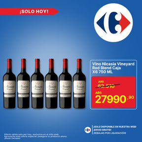 Vino Nicasia Vineyard Red Blend Caja X6 750 Ml