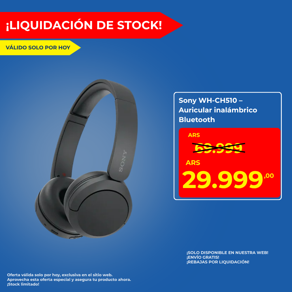 Auriculares Inalámbricos Bluetooth Sony WH-CH520