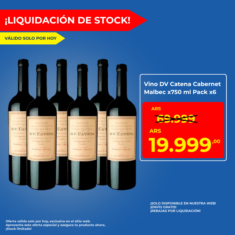 Vino Dv Catena Cabernet Malbec X 750ml Pack X6